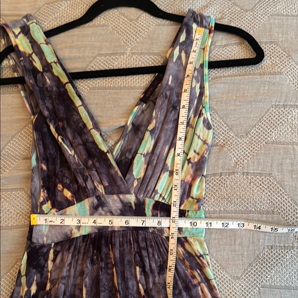 Purple Plunge Neck Ruched Maxi Gown - Picture 12 of 12